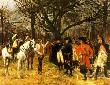 ジャン・ルイ・エルネスト・メソニエ Painting - 情報 ドゼー将軍と農民 1867 年軍事 ジャン・ルイ・エルネスト・メソニエ